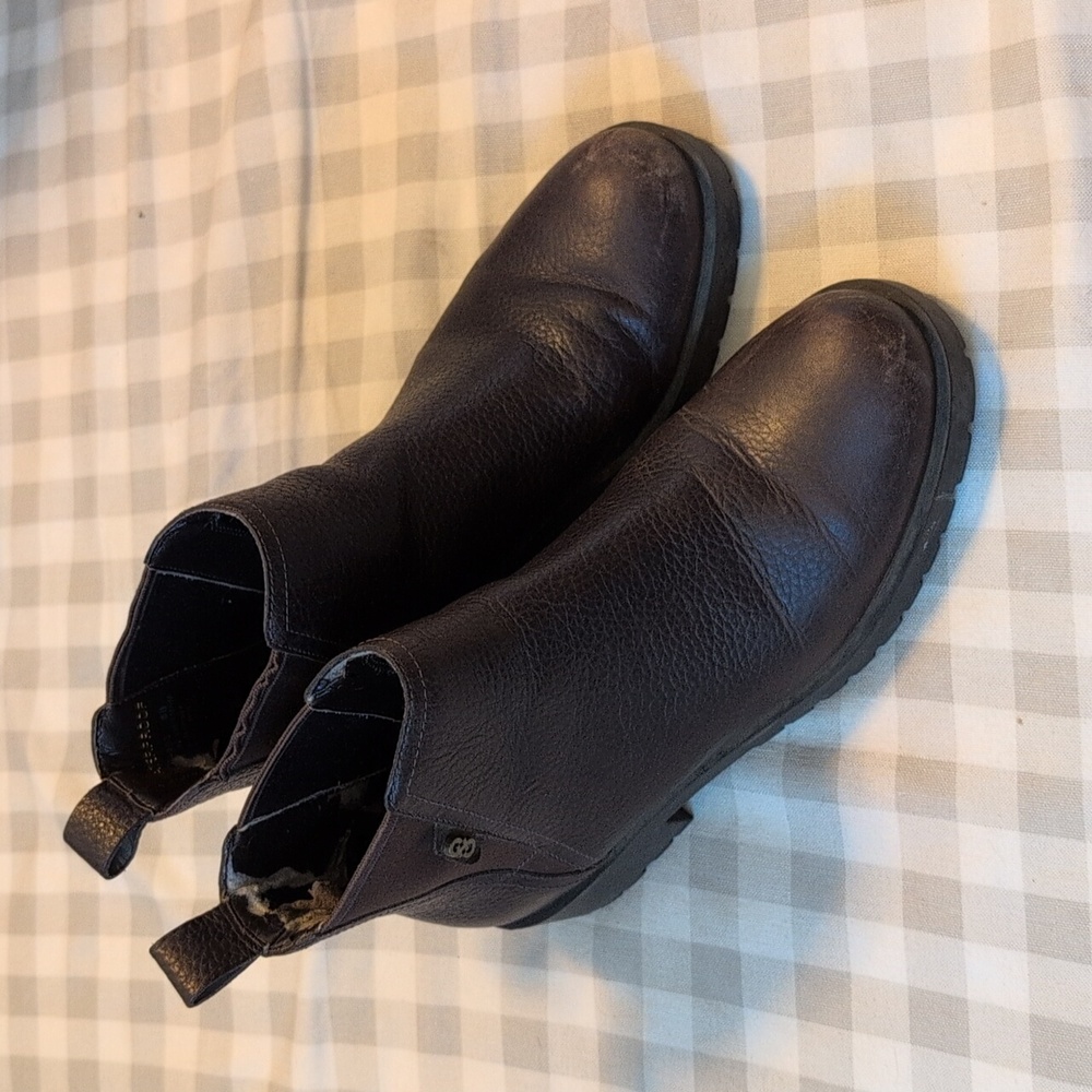 Women's Dark Brown Waterproof Chelsea Ankle Boots